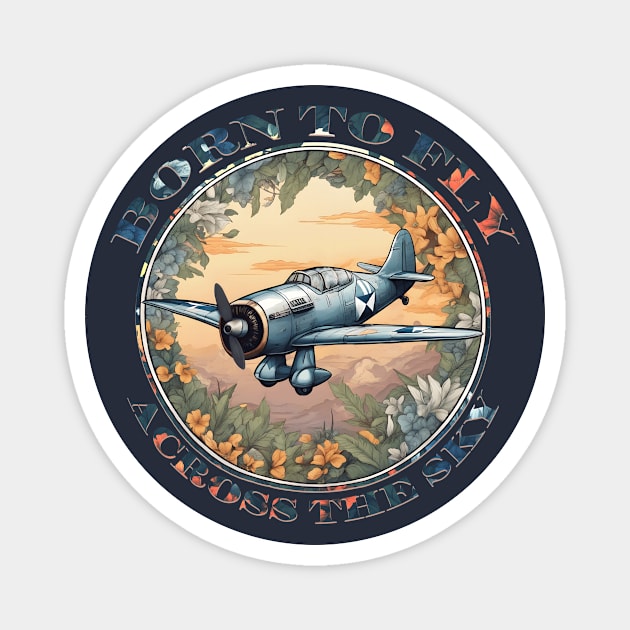 vintage aeroplane Magnet by hayr pictures